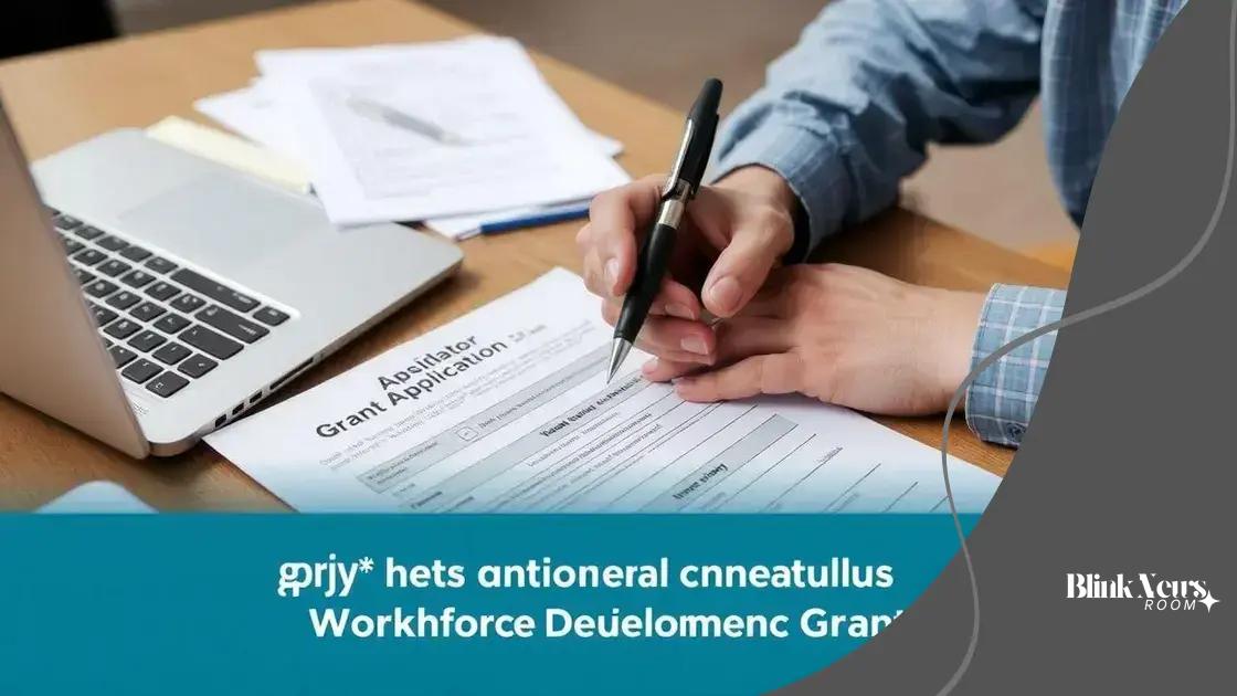 How to apply for workforce development grants